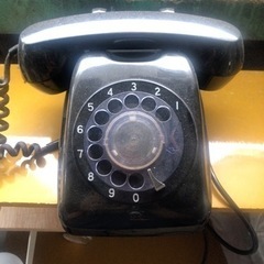 レトロ　黒電話　