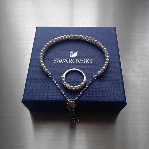 美品✨SWAROVSKIブレス＆リングセット