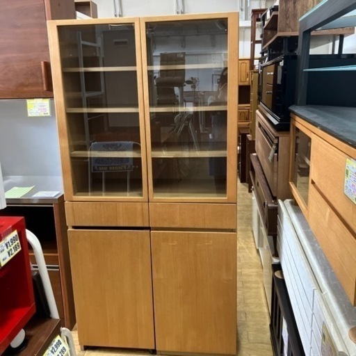 9/14値下げしました！タモ材無印良品 カップボード 収納家具 キャビネット 北欧 NO.958
