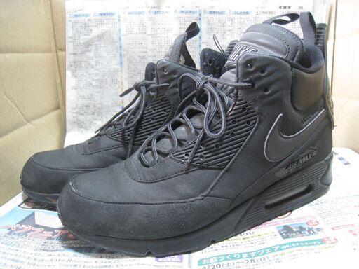 ナイキ AIRMAX90 SNEAKERBOOT/ハイカットスニーカー/28cm/GRY/684714-002 NIKE