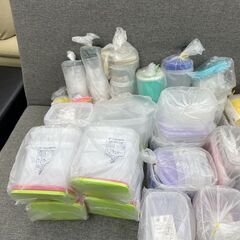 未使用 タッパーウェア 100個以上 大量 まとめ売り デコレーター トレイ 丸 四角 三角カップ 保管品 保存容器 密閉容器 Tupperware 札幌市