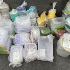 未使用 タッパーウェア 100個以上 大量 まとめ売り デコレーター トレイ 丸 四角 三角カップ 保管品 保存容器 密閉容器 Tupperware 札幌市
