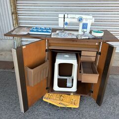 ジャノメミシン　トピアレーヌ　804型　ミシン台セット 