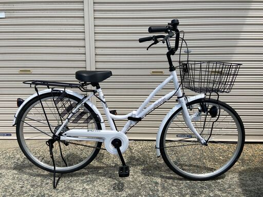 新品★未使用　ママチャリ　 ２４インチ　シマノ製 　ホワイト