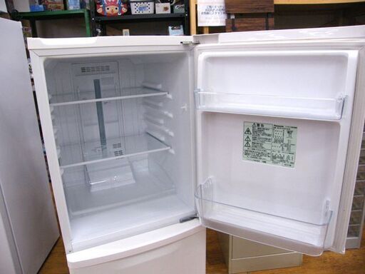 138L 2013年製 2ドア冷蔵庫 パナソニック NR-B145W-W ホワイト 100Lクラス Panasonic 札幌 厚別店