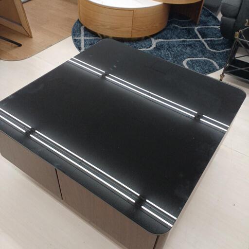 ★ジモティ割あり★収納付きﾘﾋﾞﾝｸﾞﾃｰﾌﾞﾙ 高さ(H)80× 幅(W)80× 奥行(D)36cm【joh1399】