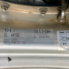 15インチアルミ スピードスターRS-8