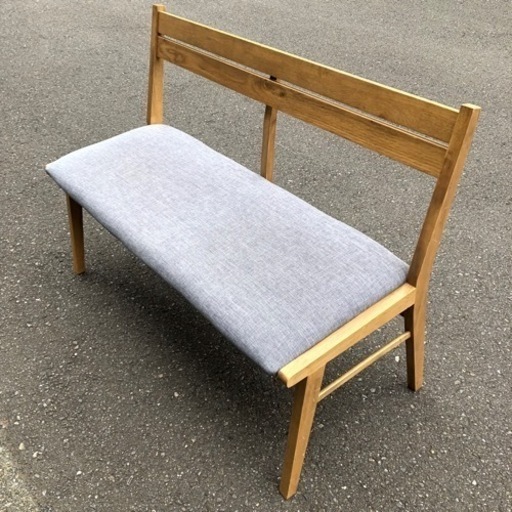 関家具 ベンチ OAK STYLE 2p CHAIR with BACK　椅子 ダイニングチェア