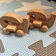 【2個セット】ANA 木製飛行機  