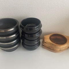 韓国食器　4個セット◾️石焼ビビンバ鍋　トゥッペギ