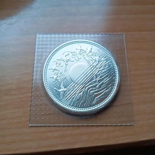 昭和天皇　御在位60年　銀貨壱万円