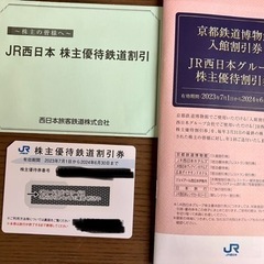 JR西日本　鉄道割引　半額券