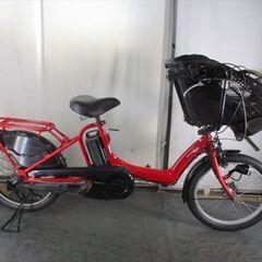 D499 ☆整備済み 中古 3人乗り対応子乗せ電動自転車☆ヤマハ PASKISS【