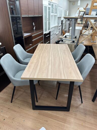 【展示品・未使用品】ダイニングセット 5点セット 4人掛け リビング家具 参考価格109,970円 自社配送時代引き可※現金、クレジット、スマホ決済対応※