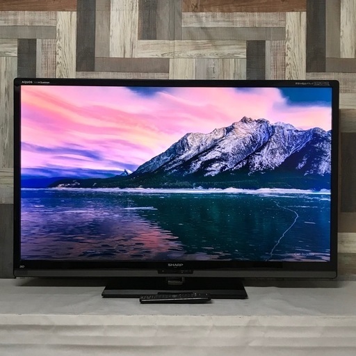 即日受渡❣️SHARP 52型  HDMI×4  USB×2 3D対応 22000円