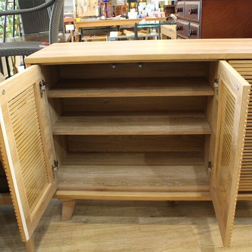 値下げしました!!】浜本工芸 ガラスキャビネット 収納 スライド式 No