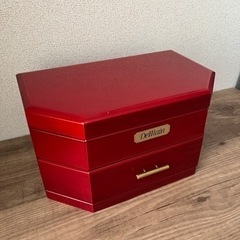 ドマン 駿河漆器　赤　宝石箱　ジュエリーボックス