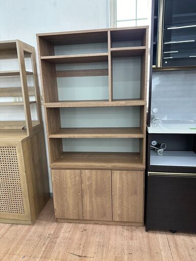 【展示品・未使用品】本棚 木目調 収納棚 ブックシェルフ 参考価格29,990円自社配送時代引き可※現金、クレジット、スマホ決済対応※