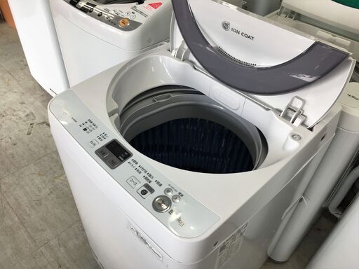 洗濯機の分解クリーニング行っています！配送設置込み　シャープ5.5K洗濯機　2017年製　分解クリーニング済み！！