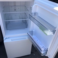 １２６　北九州市内配送設置無料　2022年式 シャープ SHARP 冷蔵庫(幅49.5cm) SJ-D15H-W 152L つけかえどっちもドア 2ドア ホワイト