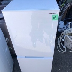 １２６　北九州市内配送設置無料　2022年式 シャープ SHARP 冷蔵庫(幅49.5cm) SJ-D15H-W 152L つけかえどっちもドア 2ドア ホワイト