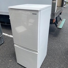 北九州市内配送可能　 シャープ 137L 2ドアノンフロン冷蔵庫 keyword キーワードホワイト SJ14E6KW 