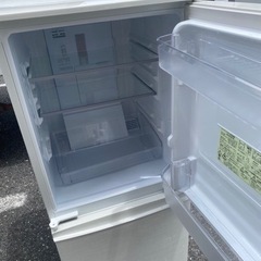 北九州市内配送可能　 シャープ 137L 2ドアノンフロン冷蔵庫 keyword キーワードホワイト SJ14E6KW 