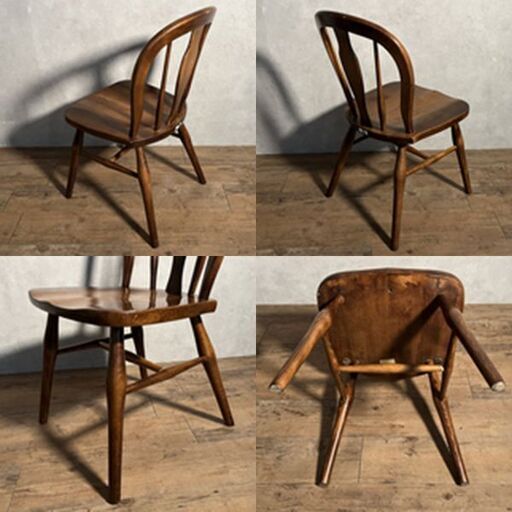 柏木工 KASHIWA ヴィンテージ ボウバック ダイニング チェア 601 木製