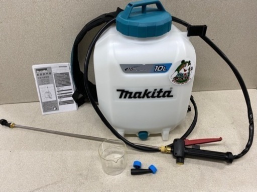 入荷！【動噴】makita充電式噴霧器 タンク10L 背負 18V用 【農機具･耕運機の高価買取アールワン田川店】