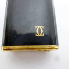 カルティエ ガスライター トリニティ 喫煙グッズ 黒 ブラック ゴールド