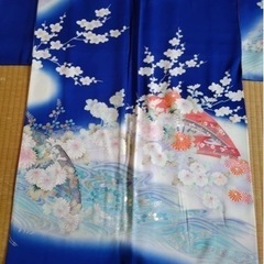 値下しました　青　 振袖　