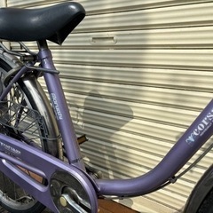 丸石　ママチャリ　24インチ　オートライト　低床設計