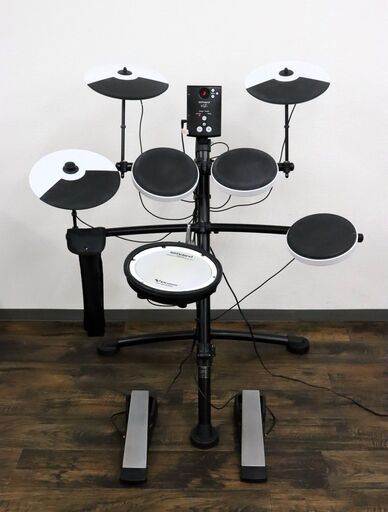 ≪ZC066ジ≫通電OK Roland/ローランド Vドラム/電子ドラム TD-1 幅約92cm 楽器/打楽器 ドラムスティック/ペダル付き 現状品