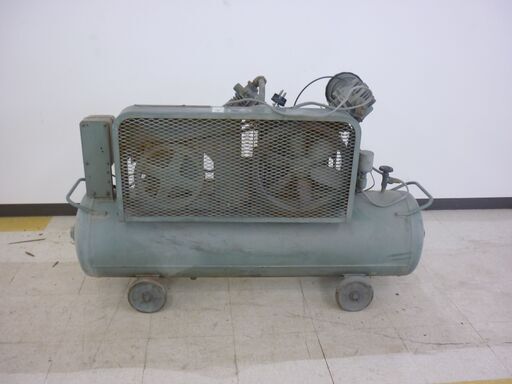 桐生店【現状品】j6-21 日立 エアコンプレッサー 3.7P-9.5VA5 50Hz