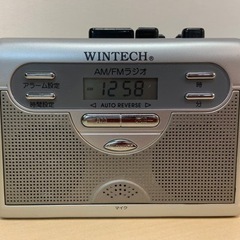 【ジャンク】　WINTECH ウィンテック ラジオ付き テープレ...