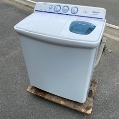 ☆中古品　HITACHI 2槽式洗濯機 5.5kg PS-55A...