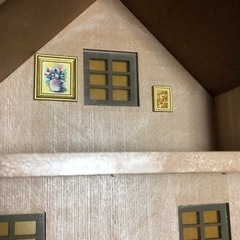 シルベニア赤い屋根のお家と人形