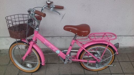 ★★★激安 女の子向き【ウエルビー １６インチ 子供自転車・カゴがお洒落】★★★