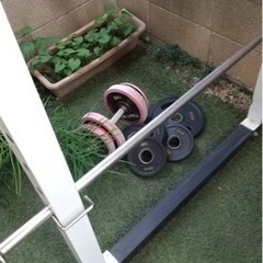 パワーラック、ベンチ、ダンベル、ベンチプレス