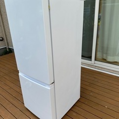 【美品】2021年製造 ハイセンス ノンフロン冷凍冷蔵庫154L ホワイト！