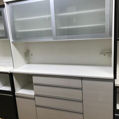 FU846】☆ 松田家具 システムキッチンボード ホワイト 大家族 大容量 