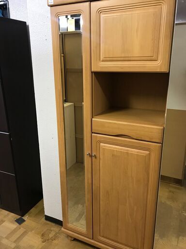 【FU847】★シューズボックス ナチュラル 大容量  ファミリータイプ  シンプル  クリーニング済 堺市 深井 【ジャングルジャングル深井店】