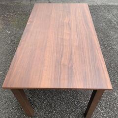 ウォールナット 天然木伸長式ダイニング5点セット