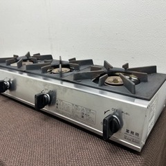 リンナイ　Rinnai 　業務用　3口ガスコンロ　卓上ガステーブル　都市ガス　２０２１年製　厨房　飲食店　RSB-306A リンナイ Rinnai 業務用 3口ガスコンロ 卓上ガステーブル 都市ガス