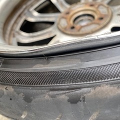 軽サイズ希少165/40R17‼️5.5J＋43PCD100‼️曲がりありジャンク💦