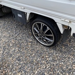 軽サイズ希少165/40R17‼️5.5J＋43PCD100‼️曲がりありジャンク💦