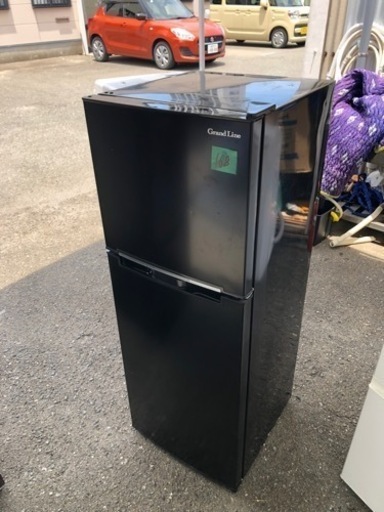 NO 168 福岡市内配送設置無料✨　 2ドア冷蔵庫 138L A-Stage ブラック ARM-138L02BK 2019年製 一人暮らし 単身用