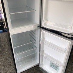 NO 168 🌈福岡市内配送設置無料✨🌈　 2ドア冷蔵庫 138L A-Stage ブラック ARM-138L02BK 2019年製 一人暮らし 単身用