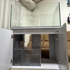 【引取限定】90cm オーバーフロー水槽 サンプ 水槽台 セット 引取限定】90cm オーバーフロー水槽 サンプ 水槽台 セット
