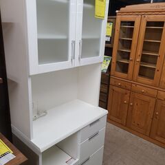 J4958 NITORI ニトリ スリム食器棚 キッチンボード ダリア DAHLIA 80KB 